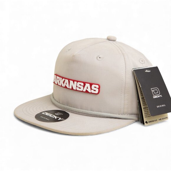 Arkansas Razorbacks ARKANSAS White 3D Classic Rope Hat- Grey - Picture 2 of 3